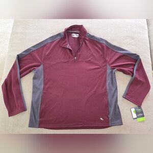 New Tek Gear men's XL ¼ zip up pull over over wicking athletic apparel top